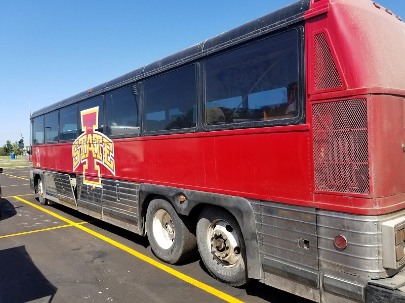 Football Tailgating Iowa State Bus