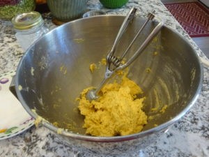 Pumpkin Sugar Cookie dough