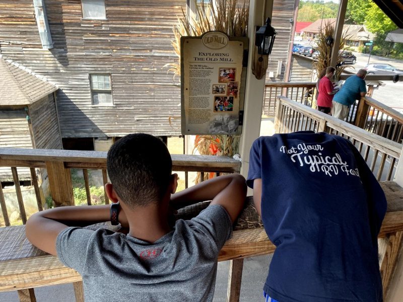 Entrance of Old Mill Restaurant in Pigeon Forge