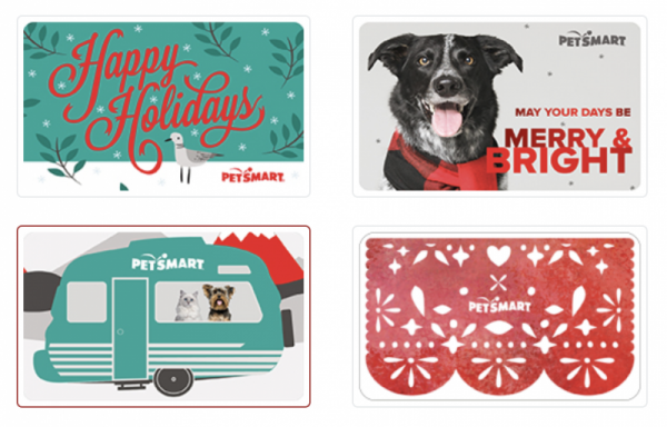 Petsmart gift cards allow you to get whatever you need for your dogs as a gift!