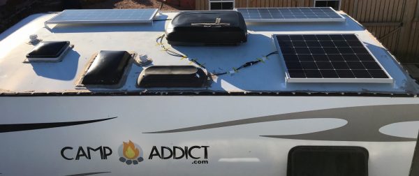 DIY solar panel installation on RV roof