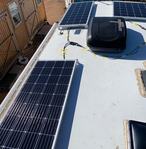 DIY solar panel spacing on RV roof