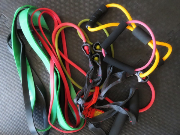 Resistance bands exercise equipment