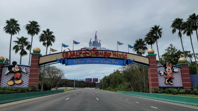 Disney entrance during COVID