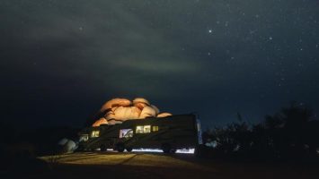 RV camping and light pollution