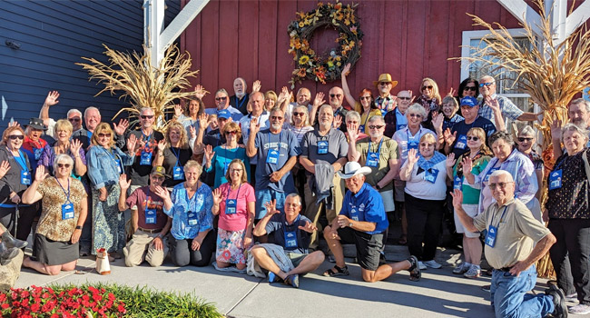 FRVA guided RV rally members traveling together