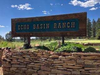 Sign of Echo Basin RV Resort