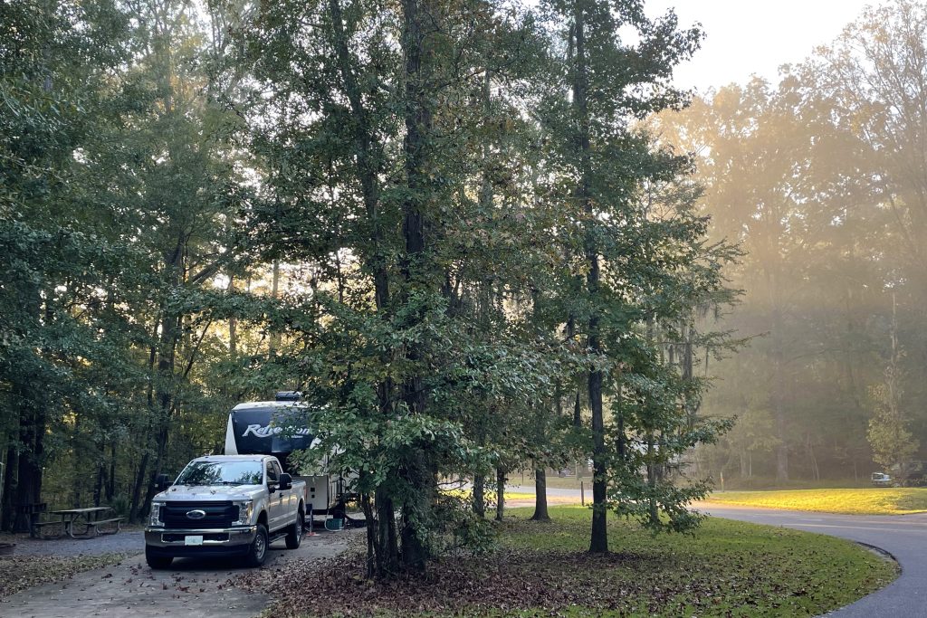 COE campsite at Gunter Hill, Alabama