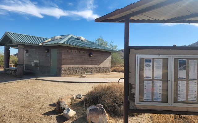 RV campsites with water and electric hookups at White Tank Mountain Regional Park in Phoenix, Arizona
