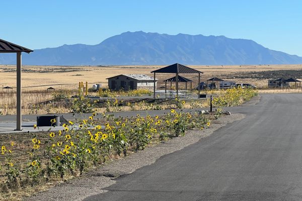 RV camping Antelope Island State Park