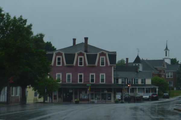 An old building in Henniker, New Hampshire.