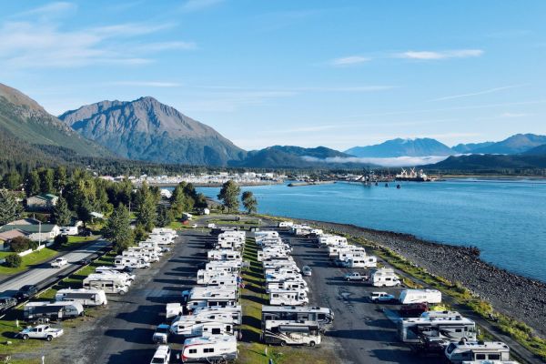 RV camping in Alaska