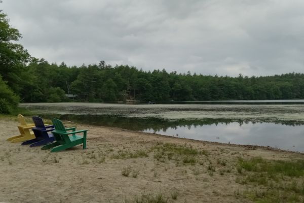 Pond at Spacious Skies campground