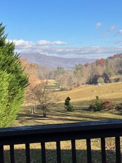 Western North Carolina as seen through Anne's bedroom window.